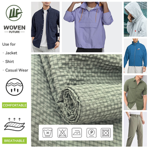 Shaoxing Wovenfuture <span class=keywords><strong>Plaid</strong></span> Jacquard Crinkle Bubble T800 tela elástica para ropa deportiva chaqueta Seersucker Crepe tela elástica - Product Image 2