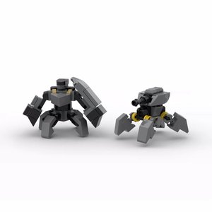 Robot quadrupède créatif MOC Shield Mountain, robot de <span class=keywords><strong>patrouille</strong></span> et de combat, blocs de construction en plastique ABS, petit robot <span class=keywords><strong>jouet</strong></span> pour garçons - Product Image 4