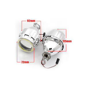 Светодиодные линзы для фар ангельские глазки, биксеноновые линзы дьявола, линзы проектора, 2,5 дюйма, ходовые огни для автомобилей H4 H7, автомобильные аксессуары - Product Image 2
