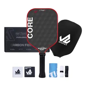 5.7 inci Overgrip picleball Paddle dengan paddle penghapus 14mm thermoform 18K serat karbon Pickleball