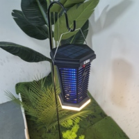 Jardín Solar Bug Zapper impermeable recargable Auto On/Off Mosquito Killer lámpara Mosquito Catcher luz decorativa para Patio