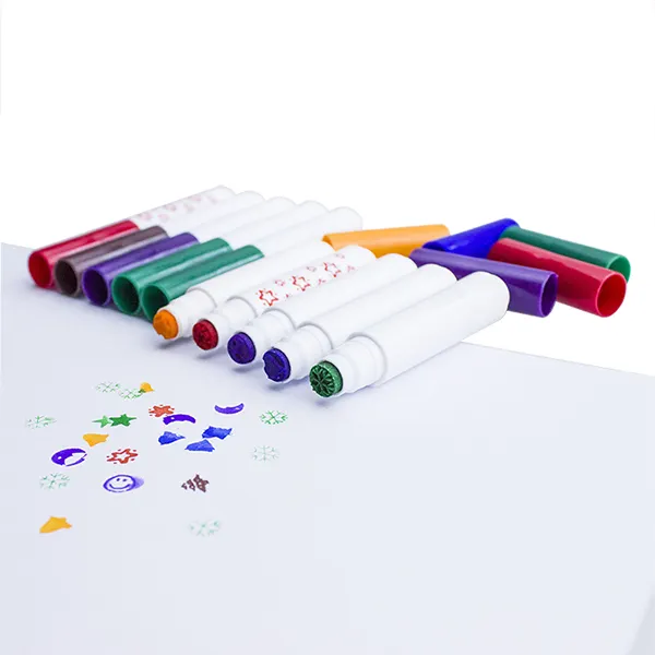 Watercolor Free Sample Mutil-Color Cute Stamp Watercolor Marker Non-toxic Magic Color Pen