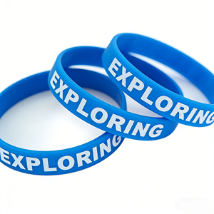 Bracelets en caoutchouc à motifs imprimés uniques pour projets souvenirs, bracelets en silicone - Product Image 1