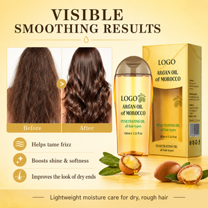 Aceite de Argán de Marruecos al por Mayor, Aceite Capilar Penetrante, Suero de Tratamiento Profundo Natural para Cabello Seco y Dañado, para Todo Tipo de Cabello, 100 ml - Product Image 5