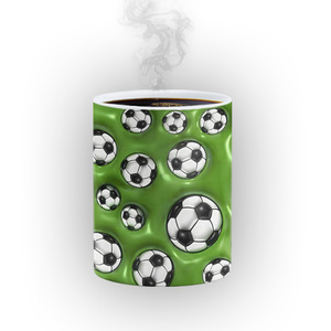 Hot Selling 3D Football Pattern Color Changing Mug, Ceramic Heat Sensitive Coffee Water <b>Cup</b>, Creative Funny Gift for Football Lo - Product Image 4
