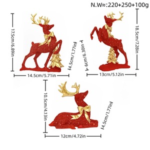 Gold <strong>Painted</strong> <strong>Deer</strong> Resin Crafts Home Decoration Accessories Decor Luxury <strong>Deer</strong> Display for Decorating - Product Image 3