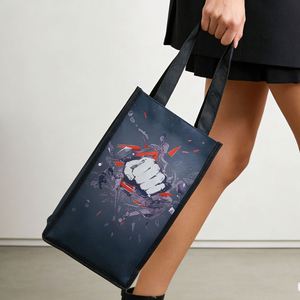Bolsa de Compras Plegable de Asa Larga para Exteriores, con Logotipo Personalizado, Colorida, Reutilizable, de PET No Tejido, Venta al Por Mayor - Product Image 2