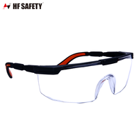 Lunettes de protection personnalisées en PC noir Lentille haute résistance optique Protection UV 100% Lunettes de sécurité pour la protection personnelle
