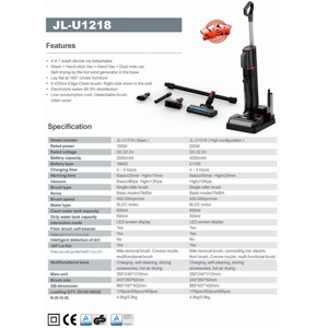 Lave-<span class=keywords><strong>sol</strong></span> domestique 4 <span class=keywords><strong>en</strong></span> <span class=keywords><strong>1</strong></span> OEM vente <span class=keywords><strong>en</strong></span> gros assistant vocal électrique aspirateur autonettoyant humide et sec - Product Image 6