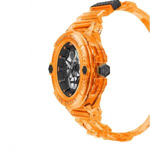 Per Philipp Plein The SKull Scuba Duba 3h 44mm Nero Arancione TPU St. - Product Image 3