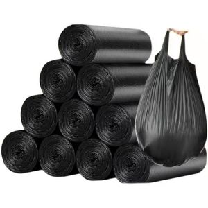 Bolsa de Basura de Plástico HDPE/LDPE Personalizada con Logotipo Impreso, Troquelada, con Asa, para Uso en Ropa de Cama, de Fábrica, a Precio Económico - Product Image 4