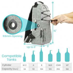 กระเป๋าใส่ถังออกซิเจนแบบมีล้อสำหรับรถเข็นคนพิการ  ตัวอย่างสินค้าฟรี  รับผลิตตามแบบที่ต้องการ - Product Image 6