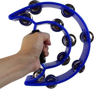 HUASHENG professionale fatto a mano doppio Cutaway tamburello strumenti percussionali bambini bambini studenti che giocano a giocattoli - Product Image 6