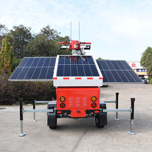 <b>Net</b>-Zero Mobile Solar Trailer With 600W LED <b>Lights</b> and PTZ Camera UST900 Mobile Solar Trailer UST900 - Product Image 3