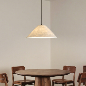 Wabi Sabi Style Pendant <b>Light</b> Round E27 Led Bulb Switch Control For <b>Dining</b> Room Restaurant Bar Shop Homestay Ambient Lighting - Product Image 4