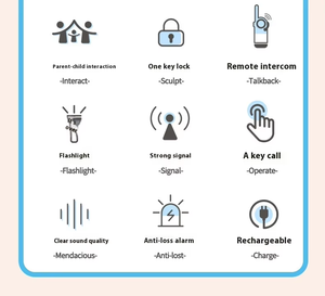 เครื่องรับวิทยุสำห<span class=keywords><strong>รับ</strong></span><span class=keywords><strong>เด็ก</strong></span>1คู่ D22เครื่องรับสัญญาณวิทยุแบบพกพาชุดของเล่นขนาดเล็ก3กม. - Product Image 4