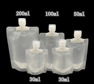 บรรจุภัณฑ์เครื่องสำอางแบบพกพา LDPE ใส เป็นมิตรกับสิ่งแวดล้อม รีไซเคิลได้ ขนาด 30 มล. 50 มล. 100 มล. สำหรับโลชั่น แชมพู แบบมีฝาปิด - Product Image 1