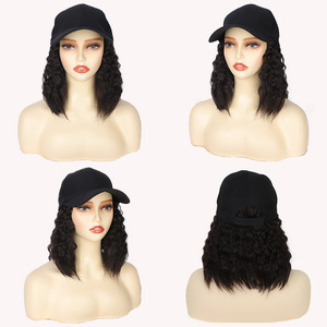 Bán Buôn Mũ Bóng Chày Tóc Giả Với Phần Mở Rộng Tóc 10 Inch Ngắn Thẳng Tự Nhiên <span class=keywords><strong>Bob</strong></span> Có Thể Điều Chỉnh Bóng Chày Hat Tóc Giả - Product Image 6