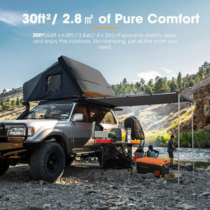 หลังคาผ้าใบแบบดึงออกได้สำหรับรถยนต์ Ambull Factory ขนาด 30 ตารางฟุต ป้องกันแสงแดด UPF50+ กันน้ำ กันฝน - Product Image 4