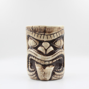 Internet Celebrity <strong>Tiki</strong> Mug Hawaii Character Grimace Face Pottery Ceramic Mug <strong>for</strong> <strong>Sale</strong> Drop Shipping - Product Image 1
