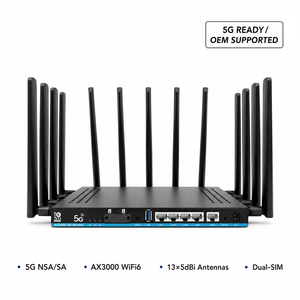 Routeur CPE Commercial Hosecom 4G/5G avec double SIM, communication filaire et sans fil (Wi-Fi 6 2.4G + 5.8G) pour entreprises - Product Image 2