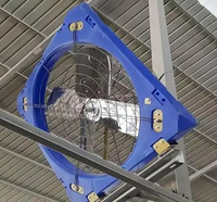Ventilateur d'extraction pour bâtiment d'élevage bovin, ventilateur de hangar pour bétail, ventilateur d'extraction de ferme laitière de 50 pouces, ventilateur pour bétail galvanisé à chaud
