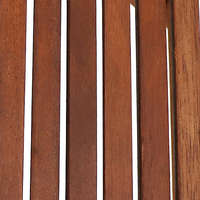 Table de service de bistrot carrée en bambou, pliante, en bois, couleur marron