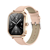 Reloj Inteligente MK88 de 1.75 Pulgadas con Llamadas Bluetooth, Monitoreo de Salud Femenina, Modo Multideportivo, Reloj Inteligente de Diamantes de Moda para Mujer