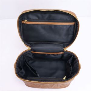 Organisateur de cosmétiques en PU grande capacité pour femme, personnalisable, étanche, pour sac de voyage, avec fermeture éclair, réutilisable, écologique - Product Image 5
