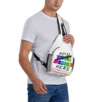 Bolsas de mensajero personalizadas para mujer, bandolera, venta al por mayor, diseño de logotipo, texto, bandolera, bolso deportivo para hombre al aire libre, mochila bandolera
