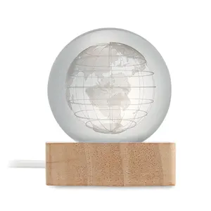 Lámpara de cristal LED Globe Light, gadgets personalizados - Product Image 3