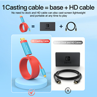 Câble Mindpure USB Type-C vers HDMI 2M 4K 60Hz pour diffusion d'écran 1080p avec gaine en PVC pour Nintendo Switch, ordinateur, projecteur, HDTV