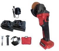 Meuleuse d'angle sans fil haute puissance avec batterie rechargeable, conception industrielle portative et disque de polissage