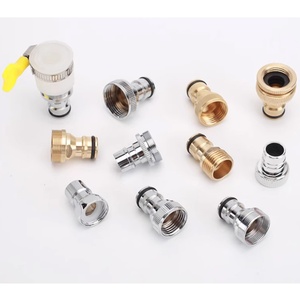 Adaptateur de robinet en cuivre massif chromé pour machine à laver domestique, connecteur rapide, adaptateur de buse d'entrée d'eau - Product Image 6