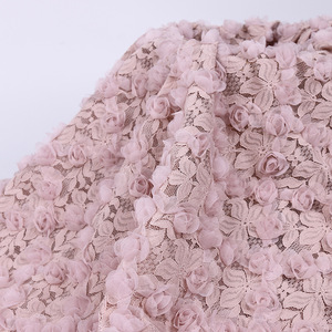 Exquis <span class=keywords><strong>de</strong></span> haute qualité 3d rose brodé <span class=keywords><strong>tissu</strong></span> <span class=keywords><strong>de</strong></span> dentelle <span class=keywords><strong>de</strong></span> mariée <span class=keywords><strong>En</strong></span> <span class=keywords><strong>Ligne</strong></span> Offre Spéciale - Product Image 4