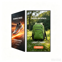 Pantalla LCD de 43 Pulgadas y 700 Nits de Alto Brillo para Escaparates, con Marco Ultrafino, para Montaje en Pared, para Publicidad
