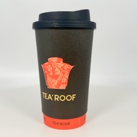 Gobelets à café et à vin en papier kraft à double paroi de qualité alimentaire biodégradable PLA avec logo personnalisé, 8 oz, 12 oz, 16 oz, 22 oz, couvercles blancs jetables de 90 mm
