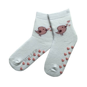 Calcetines antideslizantes de zona de Juego con mango de silicona y pájaros en las piernas - Product Image 6