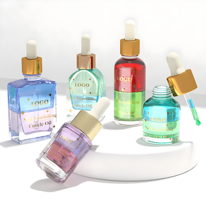 Formula berwarna ganda 30mL Logo kustom minyak perawatan kuku kutikula <span class=keywords><strong>Vitamin</strong></span> E alami organik Label pribadi minyak kuku beraroma Vegan - Product Image 3