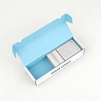 Boîte en carton pliable sur mesure, impression à l'encre de soja, boîte en carton de haute qualité pour cartes de jeu