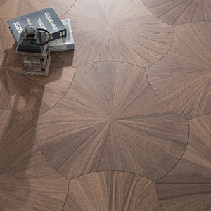 Lá Sen sàn gỗ, 15mm gỗ cứng đa lớp sàn, Gỗ Óc Chó màu đen cao cấp cho phòng khách và phòng ngủ - Product Image 1