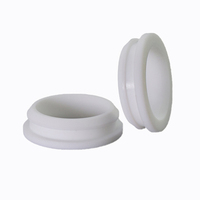 SDPSI4.5-30mm bouchons creux ronds en caoutchouc de silicone, bobine d'enfilage avec œillets encliquetables, bouchons d'extrémité, protection de câble B