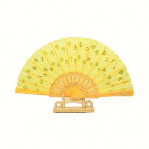 Abanico Plegable Ecológico de Plástico para Fiestas y Eventos, Ideal para Artículos Promocionales - Product Image 5