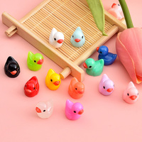 Miniature Paysage Jardin Aquarium En Pot Accessoires Maison De Poupée Décor Mini Canards En Vrac Minuscule Résine Canard Charmes Figurines