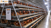 Cage à poules pondeuses en batterie pour ferme avicole, capacité 10000 oiseaux, vente directe usine