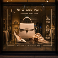 Écran LED transparent flexible pour façade vitrée de boutique de mode