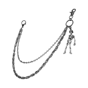 Catena <span class=keywords><strong>per</strong></span> Portafoglio PINKPIN in Lega con Pietre Naturali, Stile Biker, Unisex, <span class=keywords><strong>per</strong></span> Jeans e <span class=keywords><strong>Pantaloni</strong></span>, Catena con Teschio <span class=keywords><strong>per</strong></span> Uomo e Donna - Product Image 1