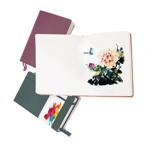 300gsm artista Cold Press disegno e pittura PU leather Perfect Binding acquerello Art sketch book - Product Image 1