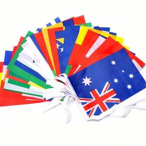 Wholesale Polyester String <b>Flag</b> Pennant <b>Bunting</b> Banner All Countries 100D Polyester 14x21cm 5x8 Inch <b>Bunting</b> <b>Flag</b> - Product Image 3
