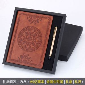 Carnet A5 Rétro à Couverture Rigide Personnalisable – Cadeau Promotionnel d'Entreprise en Gros – Élégant Organiseur en Cuir avec Boîte Cadeau Cousue – 144 pages - Product Image 4